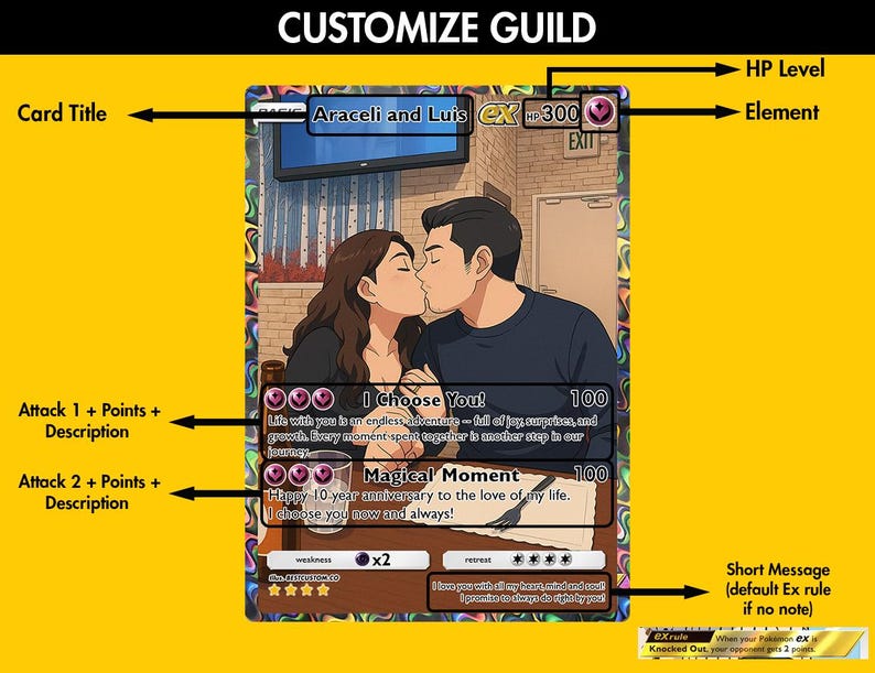 Personalized Pokemon Couple Card, Custom Photo Anime Wedding Card, Anniversary Gift, Gift for Him, Gift for Her, Custom Card Anniversary il_794xN.7262837196_3wf9.jpg