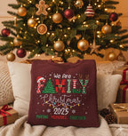 Embroidered 2025 Christmas Crew Sweatshirt: We Are Family Christmas, Family Christmas Hoodie, Festive Holiday Sweater, Christmas Party Hoodie