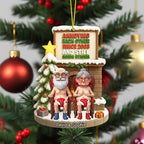 Personalized Naughty Old Couple Christmas Ornament, Annoying each other since Xmas Ornament, Flat 2D Ornament, Custom Name Ornament Gifts il_794xN.7273826421_odfh.jpg