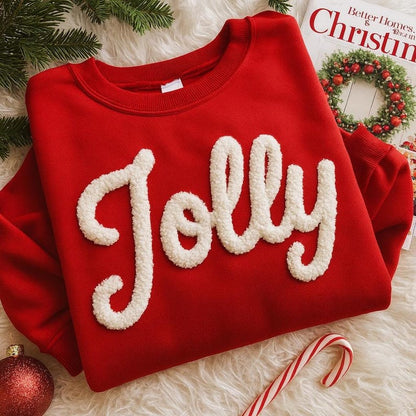 Custom Name Chenille Embroidered Sweatshirt