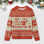 Ohh...This Calls for a Spreadsheet Ugly Christmas Sweatshirt, Excel Group Matching Sweatshirt, Christmas Party Gift, Xmas Gift 2025