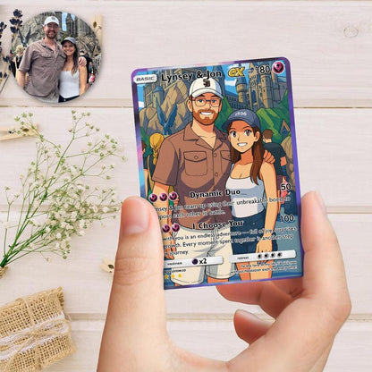 Personalized Pokemon Couple Card, Custom Photo Anime Wedding Card, Anniversary Gift, Gift for Him, Gift for Her, Custom Card Anniversary il_794xN.7310777951_csdn.jpg