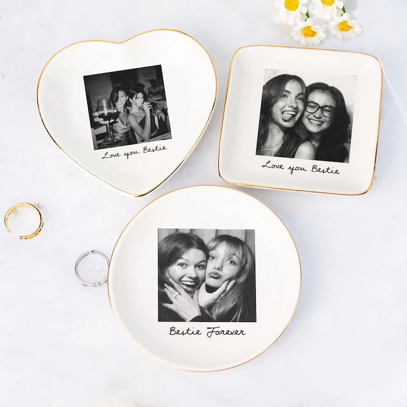 Personalized Bestie Photo Jewelry Dish: Ceramic Trinket Tray for Best Friend, Birthday Bestie Gifts il_794xN.7312972944_rgwk.jpg