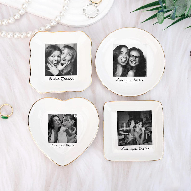 Personalized Bestie Photo Jewelry Dish: Ceramic Trinket Tray for Best Friend, Birthday Bestie Gifts il_794xN.7312973386_qds8.jpg