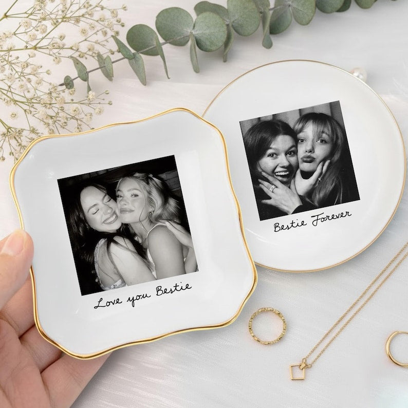 Personalized Bestie Photo Jewelry Dish: Ceramic Trinket Tray for Best Friend, Birthday Bestie Gifts il_794xN.7312973678_trmn.jpg