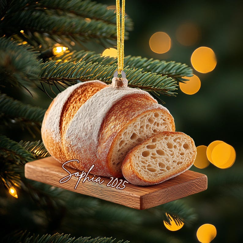 Personalized Sourdough Bread Ornament, Rustic 2D Wooden Christmas Gift il_794xN.7323191666_lqd0.jpg