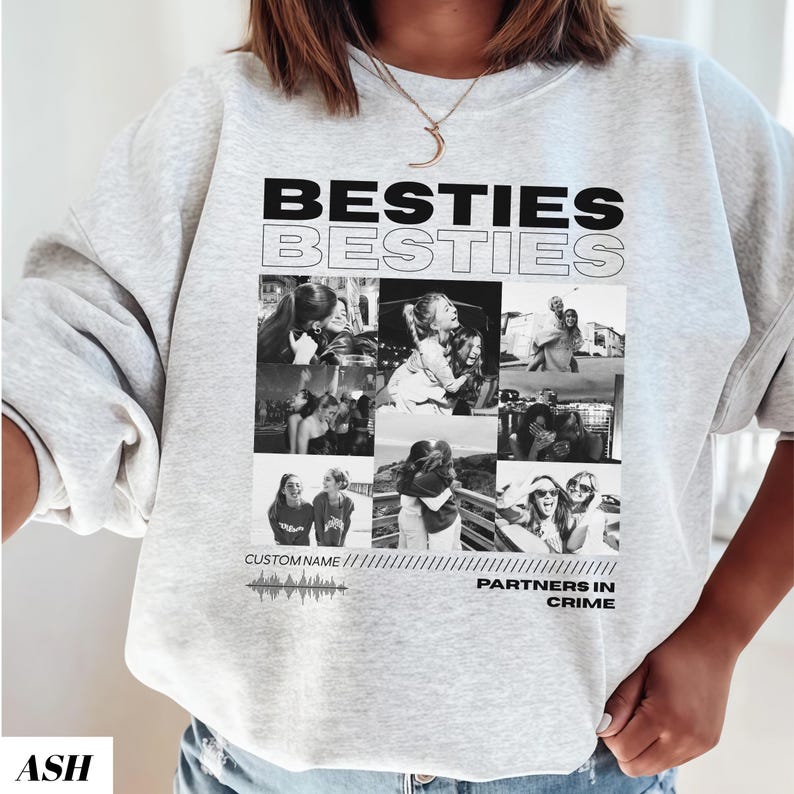 Custom Besties Photo Sweatshirt, Xmas Besties Gift, Vintage 90s Custom Bootleg Shirt, Personalized BFF Gift, Birthday Gift For Bestie il_794xN.7337632714_tidc.jpg