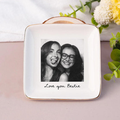 Personalized Bestie Photo Jewelry Dish: Ceramic Trinket Tray for Best Friend, Birthday Bestie Gifts il_794xN.7360930425_j73u.jpg