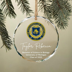 Custom College Logo Graduation Ornament - Personalized Grad Gift for Graduates To Celebrate Your Hard Work, Class of 2025 il_794xN.7367574320_kwuy.jpg