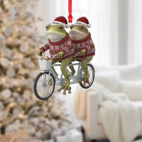 Personalized Frog Riding Toad On Bike Ornament - Funny Couple Christmas Gift il_794xN.7418958279_1oqw.jpg