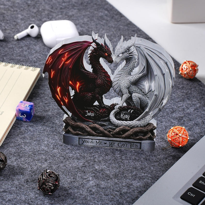 Personalized Dragon Couple Acrylic Plaque, Custom Name Lovers Gift, Fantasy Anniversary Decor Wedding Gifts for Husband and Wife Dragon Gift il_794xN.7430567229_fvyd.jpg