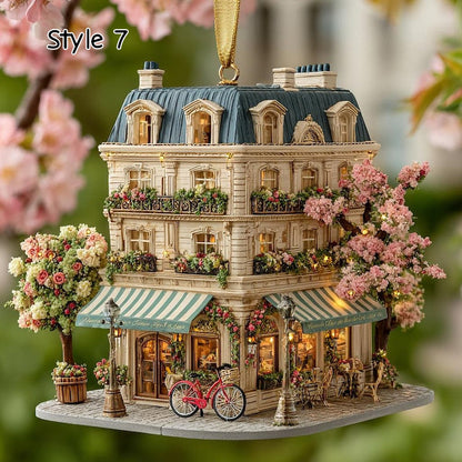 Lighted Paris Suitcase Ornament, Eiffel Tower Christmas Decor, Miniature Diorama, Parisian Scene Holiday Gift, Travel Theme Decoration il_794xN.7462452449_1j1u.jpg