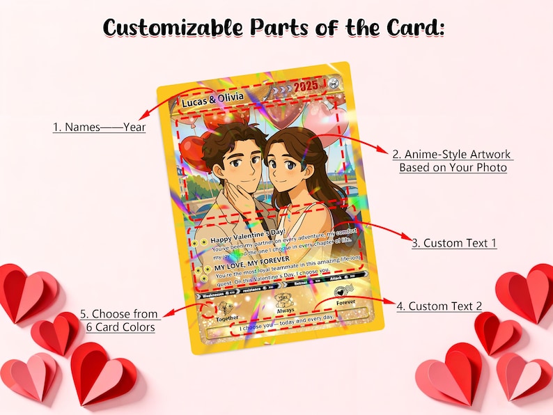 Personalized Pokemon Valentine s Day Card, Custom Anime Photo Card, Valentine Gift, Game Couple Card, Gift for Game Couples,Gift for Him/Her il_794xN.7500631762_4uy1.jpg
