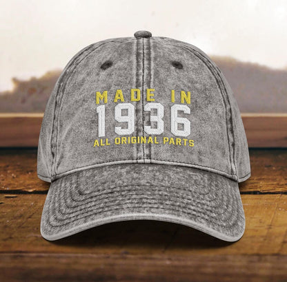90th Birthday gift Vintage Embroidered Hat for 90th Birthday Born In 1935 Cotton Twill Cap il_794xN.7530923678_kzk6.jpg