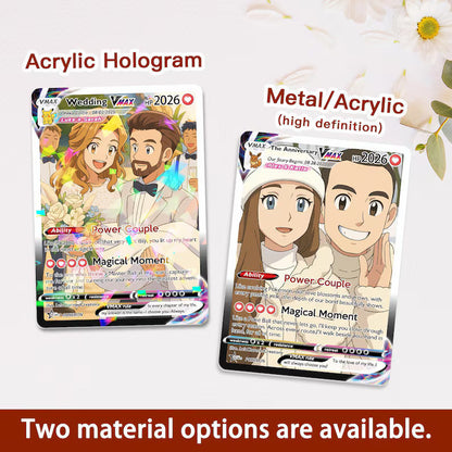 Personalized Anniversary Card, Custom Photo Pokemon Card, Anime Wedding Card, Anniversary Gift, Custom Card for Couple, Valentine's Day Gift il_794xN.7552750072_p211.jpg