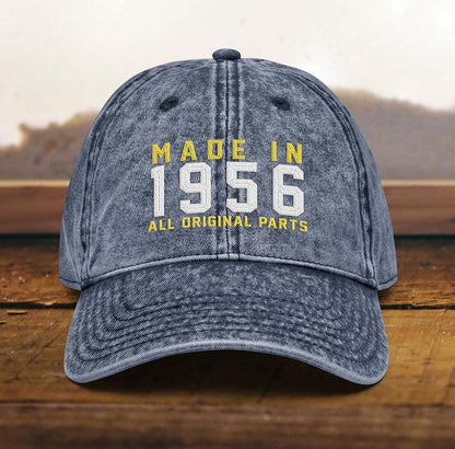70th Birthday Gift, Vintage Embroidered Hat for 70th Birthday, Born In 1956 Cap il_794xN.7578913657_oesq.jpg