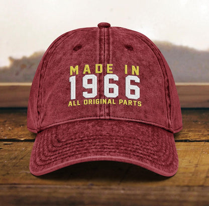 60th Birthday gift Vintage Embroidered Hat for 60th Birthday Born In 1965 Cotton Twill Cap il_794xN.7580048237_5u9w.jpg