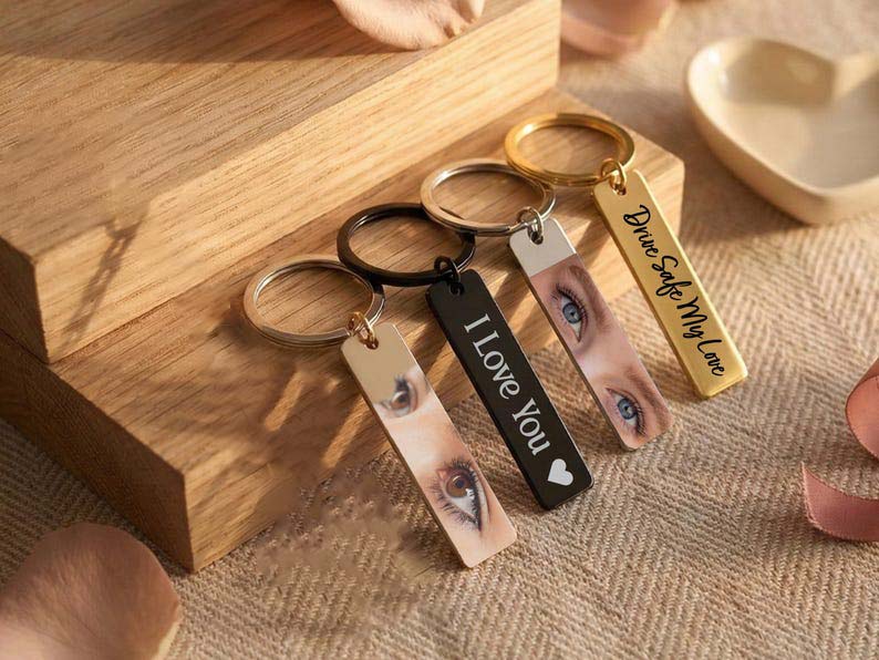 Custom Eye Photo Keychain Personalized Gifts for Him, Stainless Steel Keychain, Boyfriend Gifts for Him, Long-Distance Relationships Gift il_794xN.7595149032_9aim.jpg