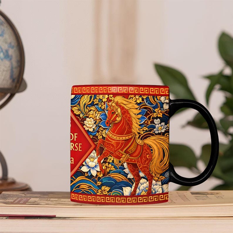 Year of the Horse Mug 2026, Chinese Zodiac Horse Coffee Mug, Lucky Feng Shui Gift for Prosperity, Lunar New Year Mug il_794xN.7612249018_ocdq.jpg