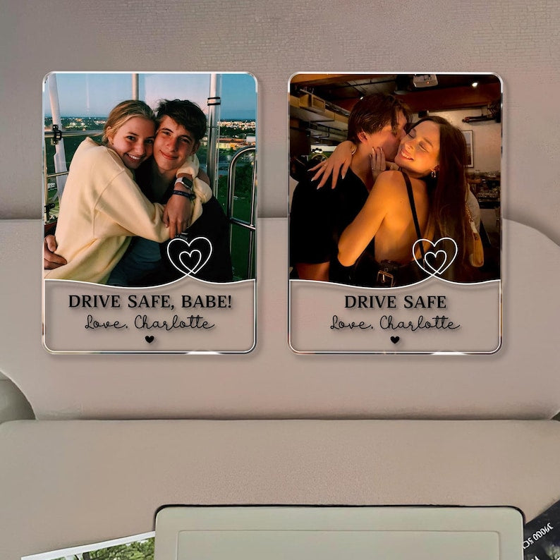 Personalized Couple Photo Car Visor Clip, Valentines Gift For Him, Drive Safe I Love You, Anniversary Gifts For Boyfriend, Drive Safe Gift il_794xN.7629128107_7eqc.jpg