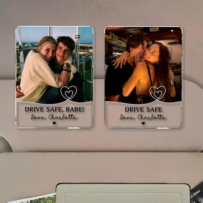 Personalized Couple Photo Car Visor Clip, Valentines Gift For Him, Drive Safe I Love You, Anniversary Gifts For Boyfriend, Drive Safe Gift il_794xN.7629128107_7eqc.jpg