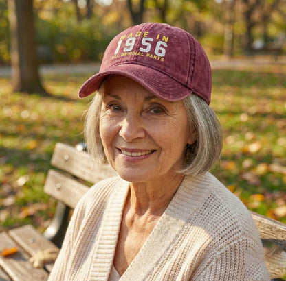 70th Birthday Gift, Vintage Embroidered Hat for 70th Birthday, Born In 1956 Cap il_794xN.7762358069_k18c.jpg