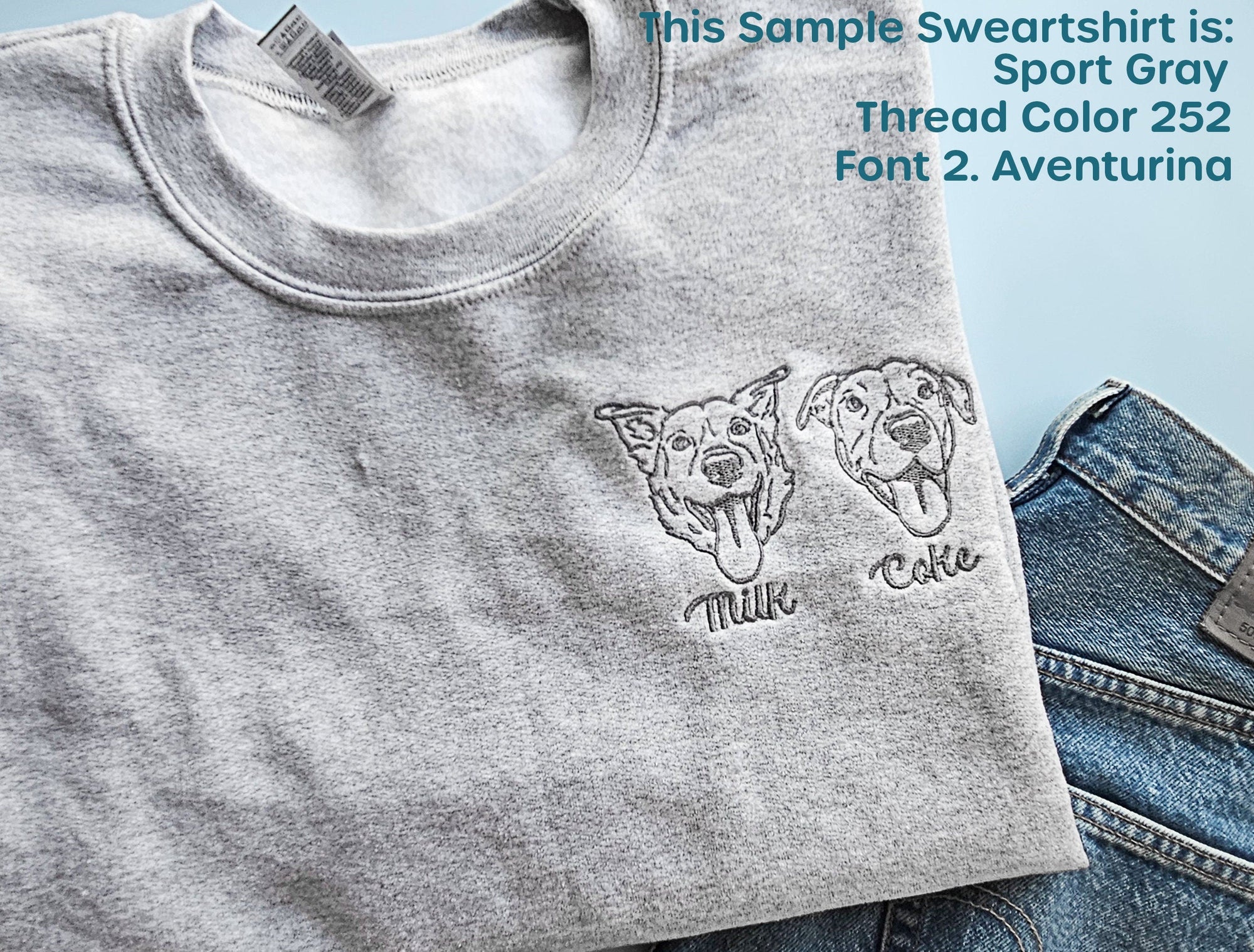 Embroidered Sweatshirt Custom Pet Parent Birthday Gift Dog Lover Sweatshirt Cat Lover Personalized Dog Mom Gift Pet Face Sweatshirt Gift il_fullxfull.5664230276_ruet.jpg