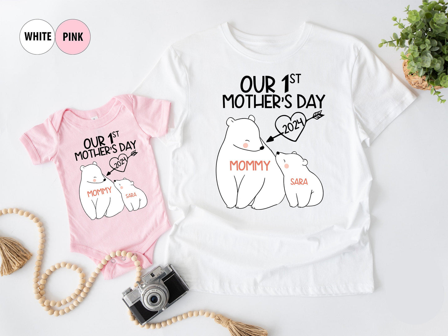 Our 1st Mother's Day Shirt, Mommy and Me Shirts, First Mothers Day Outfits, Custom With Names, Matching Mom and Baby Shirt il_fullxfull.5935189765_dxc4.jpg