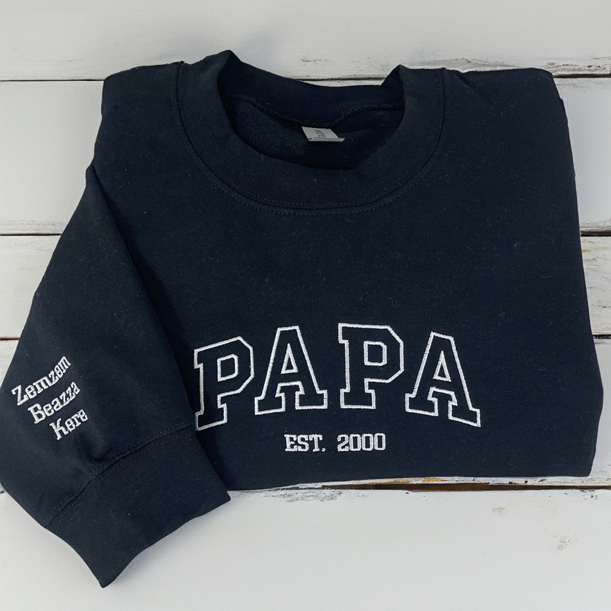 Grandpa Hoodie Personalized, Embroidered Grandpa Sweatshirt, Dad Est Sweatshirt With Kids Names, Unique Gifts for Dad, Father's Day Gift il_fullxfull.5970353328_suwi.jpg