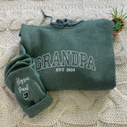 Grandpa Hoodie Personalized, Embroidered Grandpa Sweatshirt, Dad Est Sweatshirt With Kids Names, Unique Gifts for Dad, Father's Day Gift il_fullxfull.6018465005_36fi.jpg