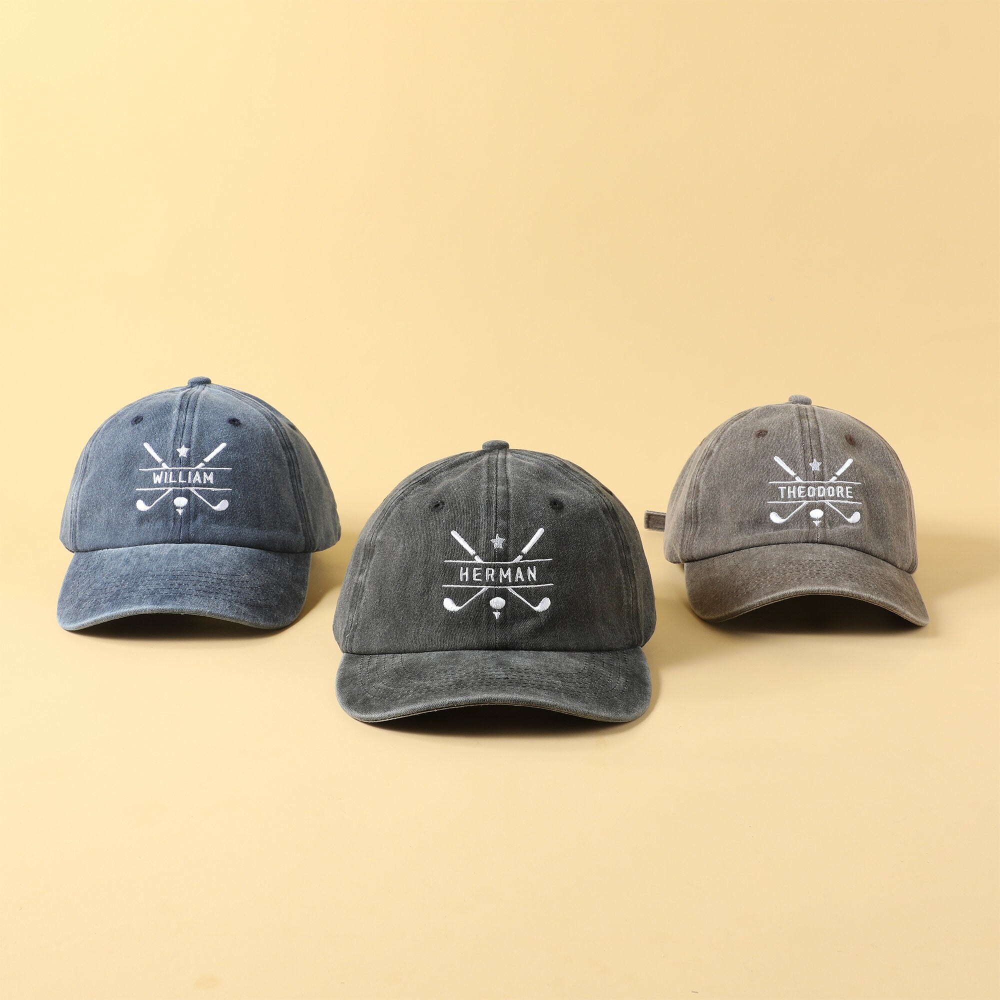 Personalized Golf Cap | Unisex Custom Embroidery Baseball Hat | Golfing Accessories | Gifts for Golfers Dad Groomsmen Men Son il_fullxfull.6087361804_hyet.jpg