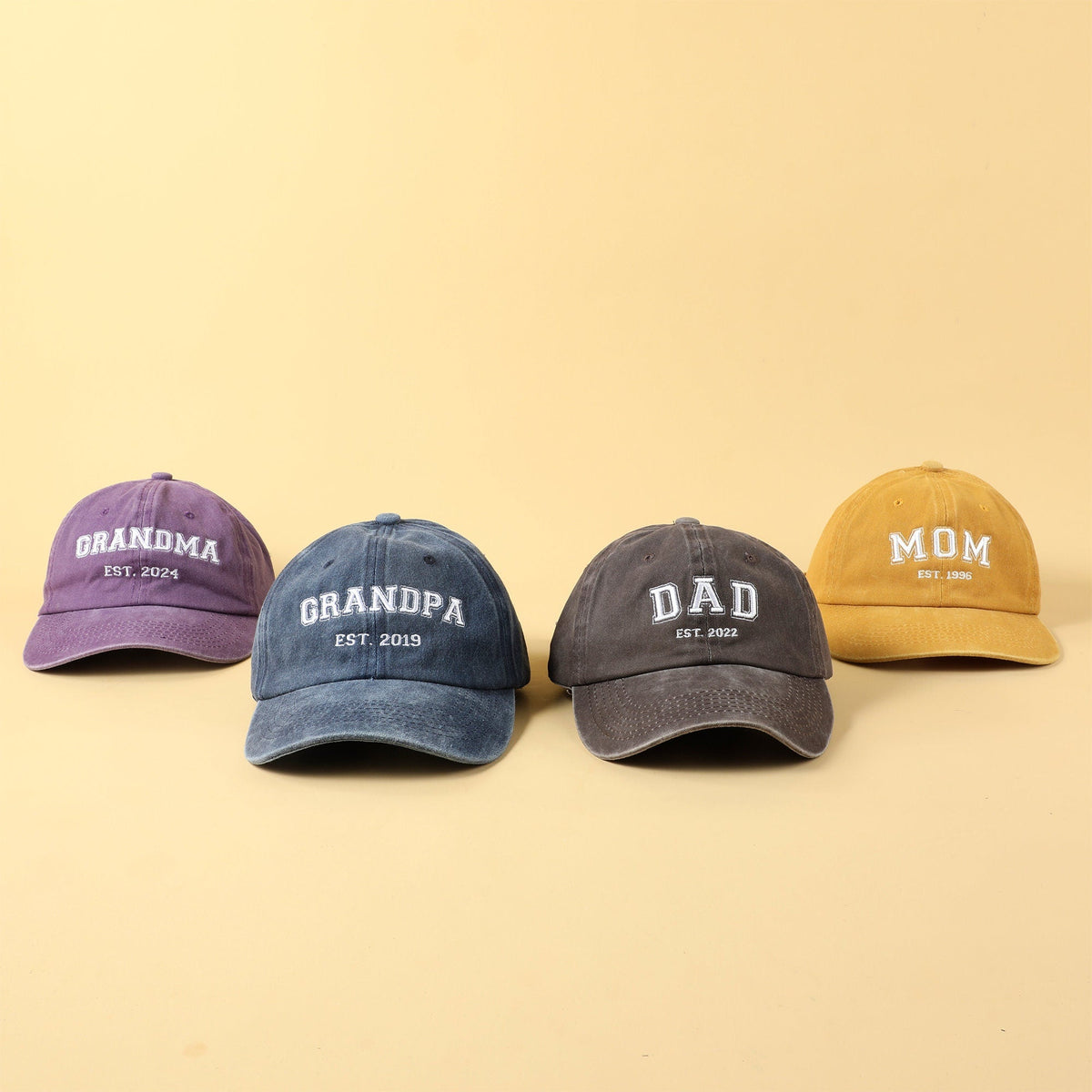 Personalized Embroidery Baseball Hat | Custom Dad Established Year Cap | Gift For New Dad Mom Grandpa Grandma | Pregnancy Announcement il_fullxfull.6135478815_bovz.jpg