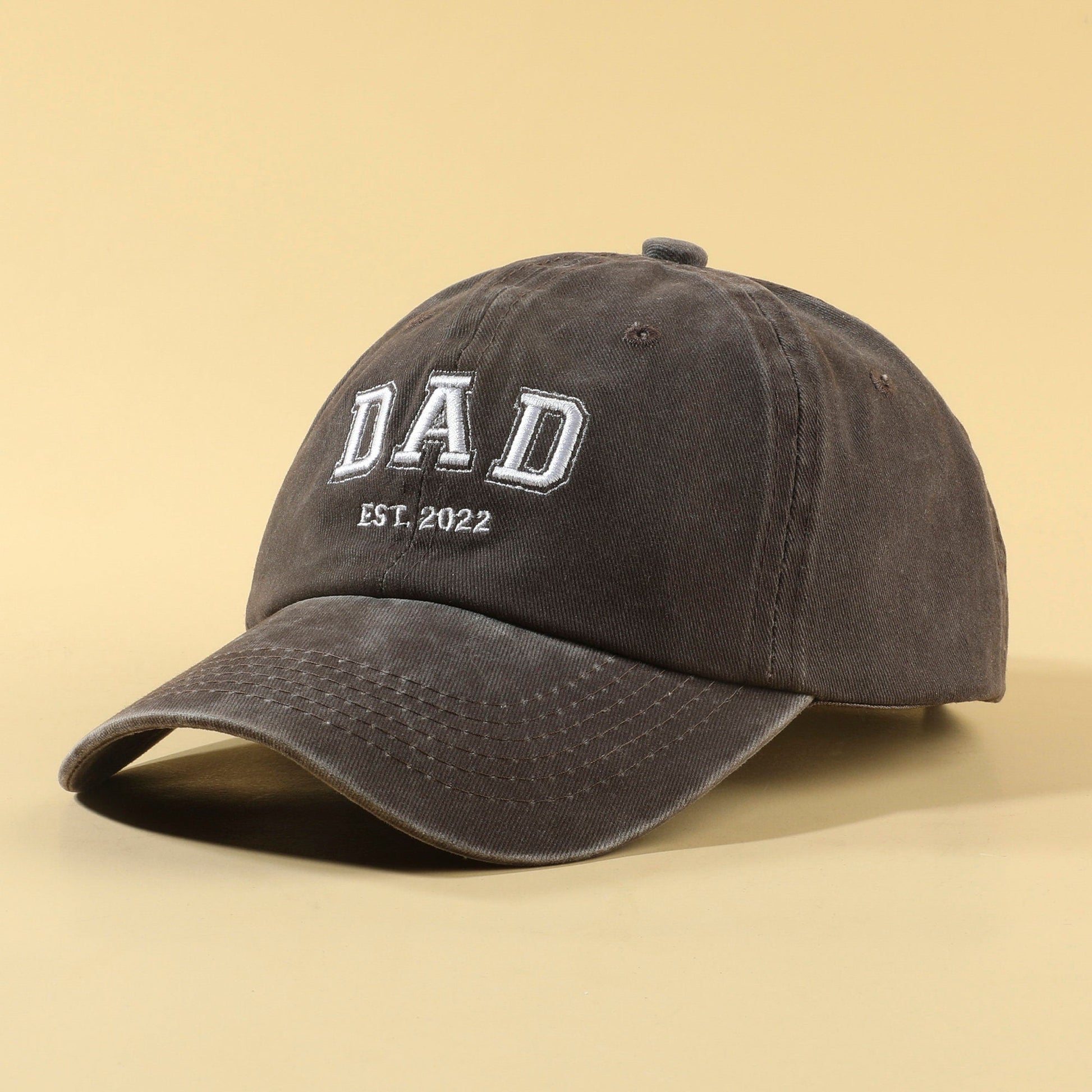 Personalized Embroidery Baseball Hat | Custom Dad Established Year Cap | Gift For New Dad Mom Grandpa Grandma | Pregnancy Announcement il_fullxfull.6135480625_84yn.jpg