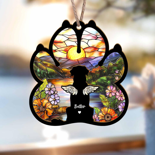 Personalized Dog Loss Sympathy Gift, Custom Dog Memorial Suncatcher, Pet Memorial Gift, Loss of Dog Gift, Dog Remembrance Gift il_fullxfull.6160540430_lbvm.jpg
