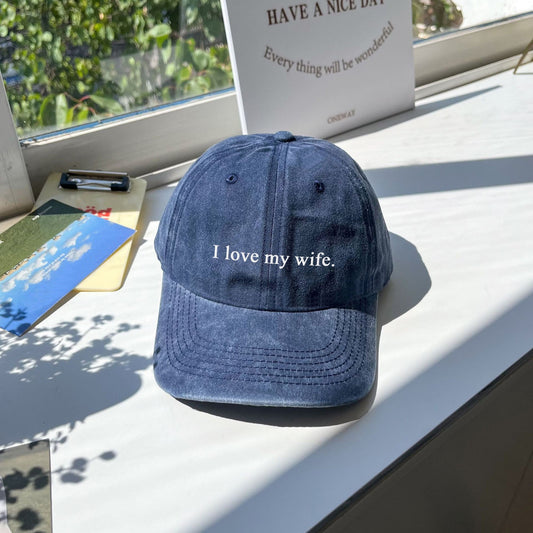 Embroidered Hat I love my wife hat Personalized Ball cap Mens Hat 90s Vintage Custom hat Dad Hat Gift for her Unisex Ball Cap il_fullxfull.6167736375_ers4.jpg