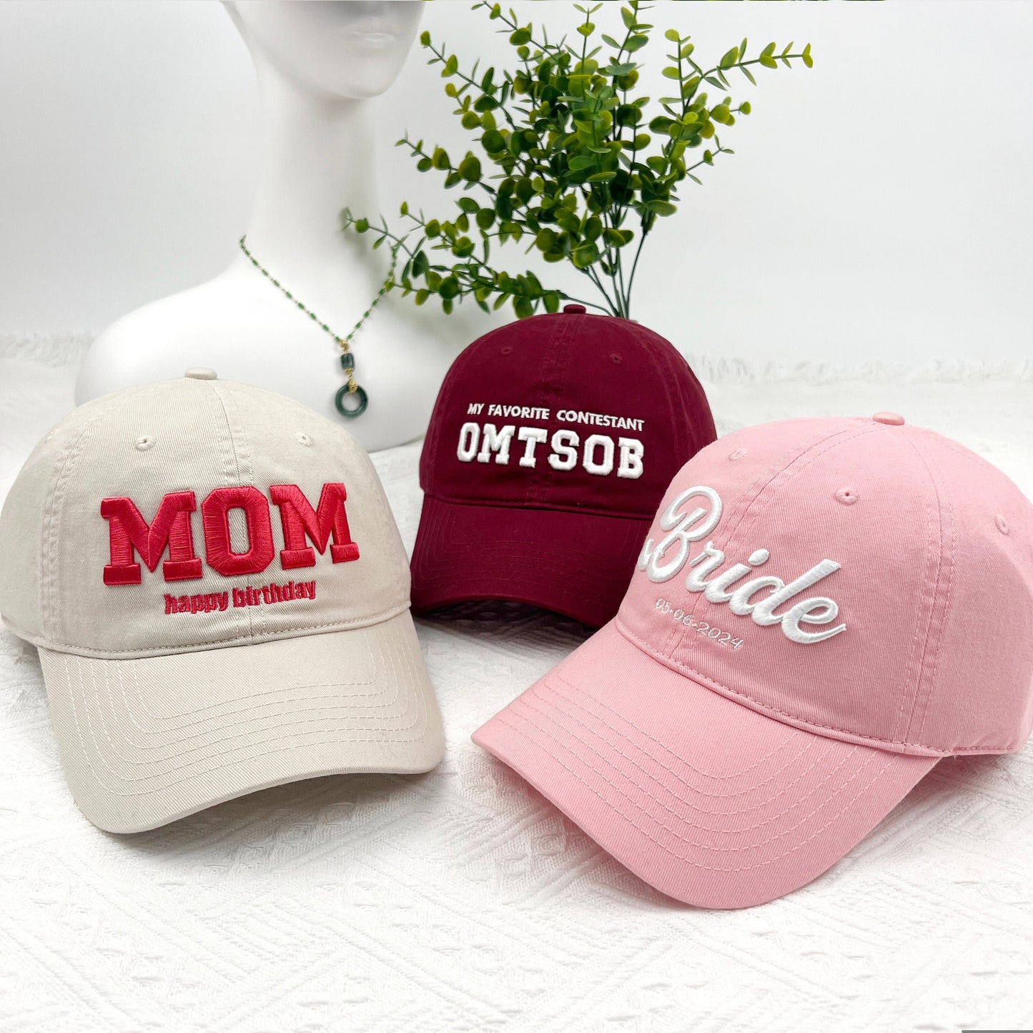 Custom Embroidered Cotton Baseball Hat - Personalized Text & Logo il_fullxfull.6181239899_5p7y.jpg