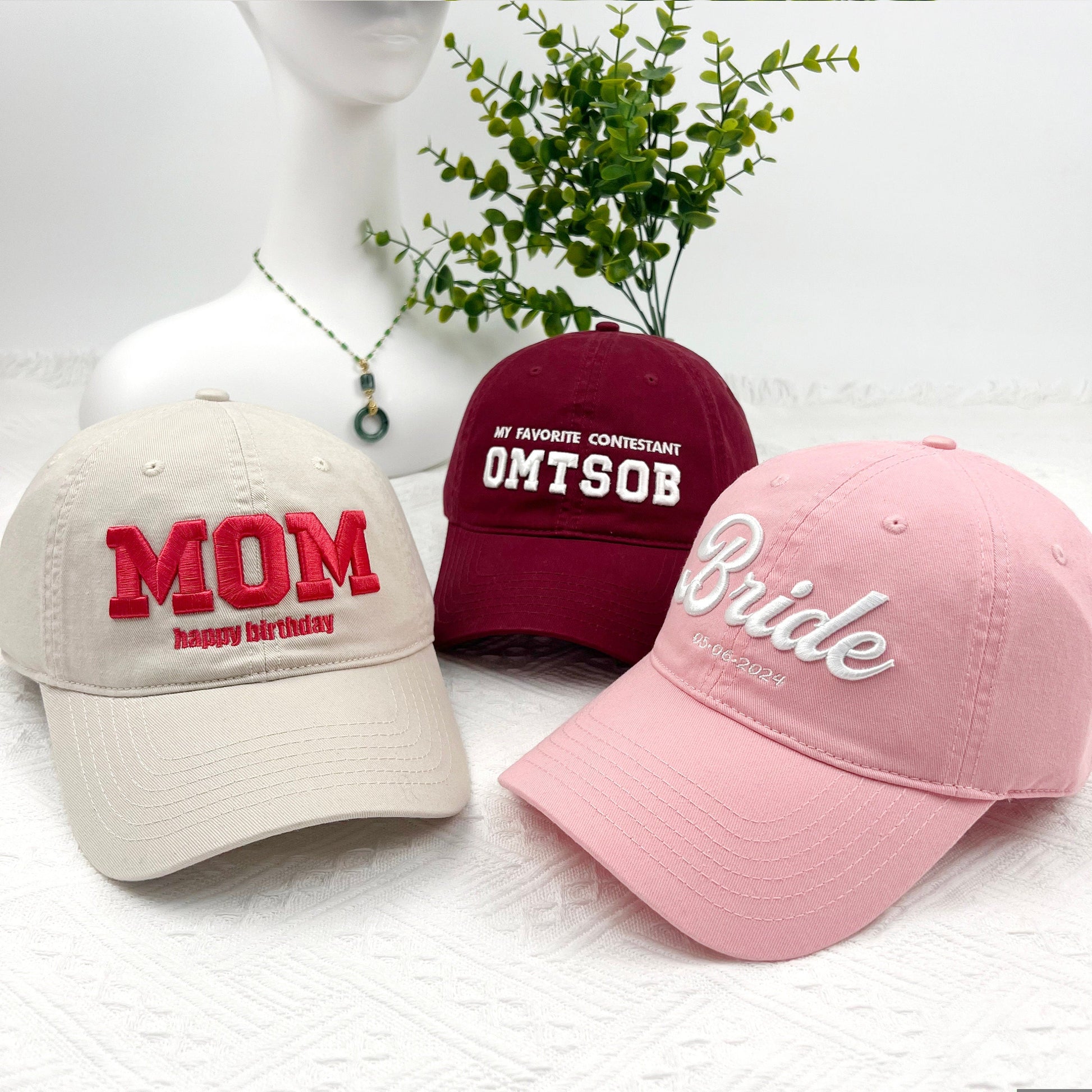 Custom Embroidered Cotton Baseball Hat - Personalized Text & Logo il_fullxfull.6181239899_5p7y.jpg