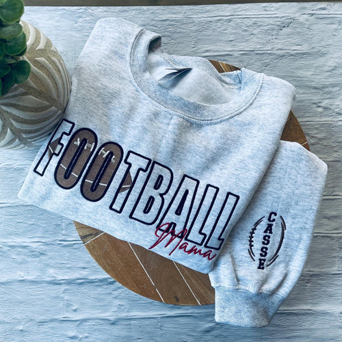Football Mama Sweatshirt | Embroidered Mom Sweatshirt | Football Mom Shirt | Personalized Football Sweatshirt | Football Hoodie il_fullxfull.6207821548_b4nb.jpg