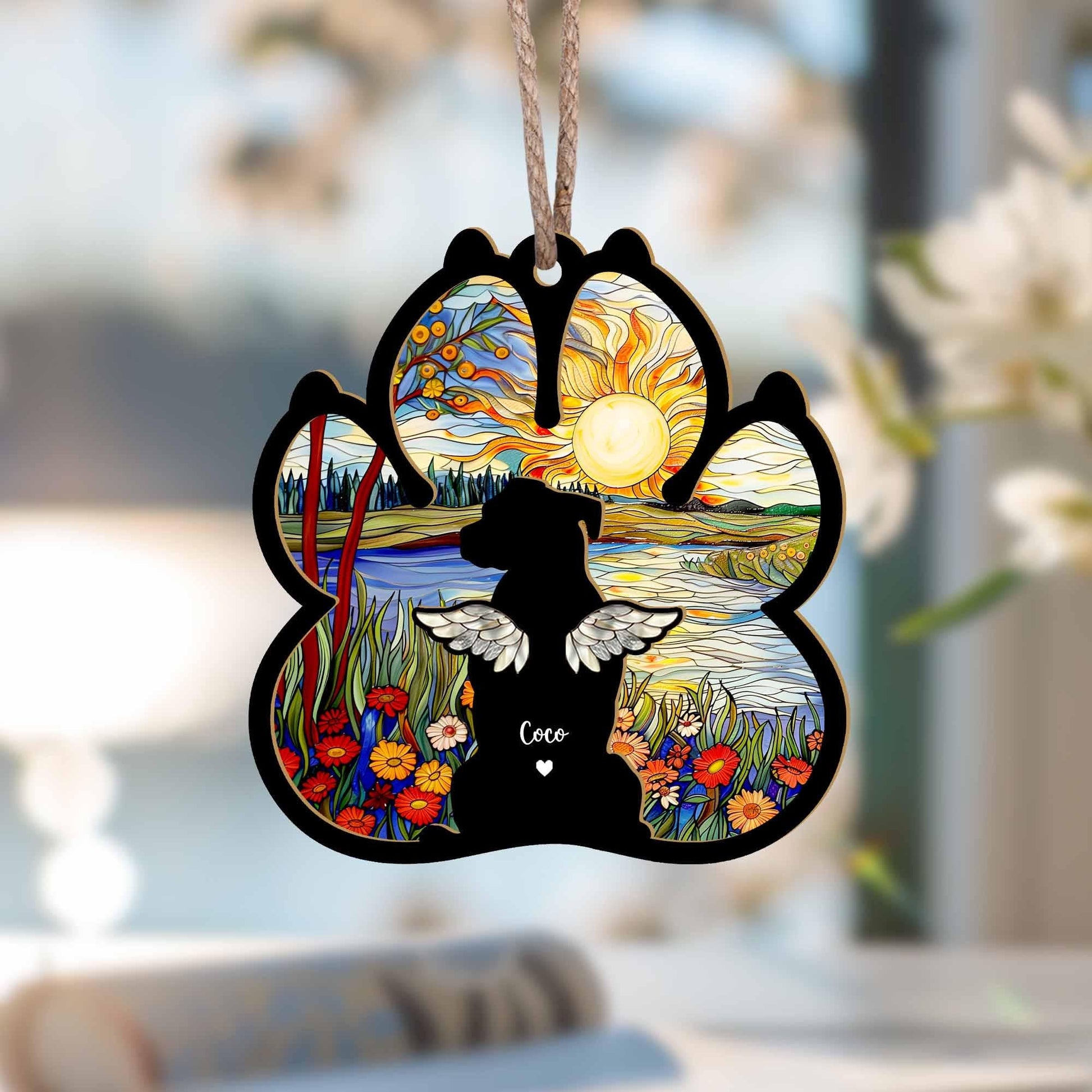 Personalized Dog Loss Sympathy Gift, Custom Dog Memorial Suncatcher, Pet Memorial Gift, Loss of Dog Gift, Dog Remembrance Gift il_fullxfull.6208583697_f5j0.jpg