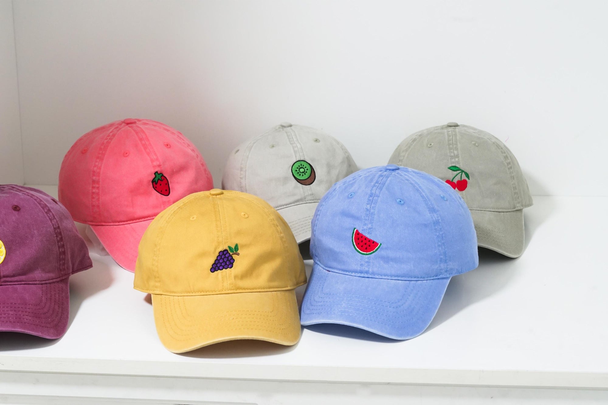 Sun Embroidery Hat, Casual Sunshine Baseball Hat, Delicate Fruit Hat Caps, Duck Daisy Caps, Bachelorette Gift il_fullxfull.6262747763_lwr7.jpg