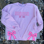 Side Bow Mama Sweatshirt, Coquette Side Bow Shirt, Personalized Gift, Embroidered Side bow Sweatshirt, Embroidered Coquette Side Bow Mama il_fullxfull.6384441414_q770.jpg