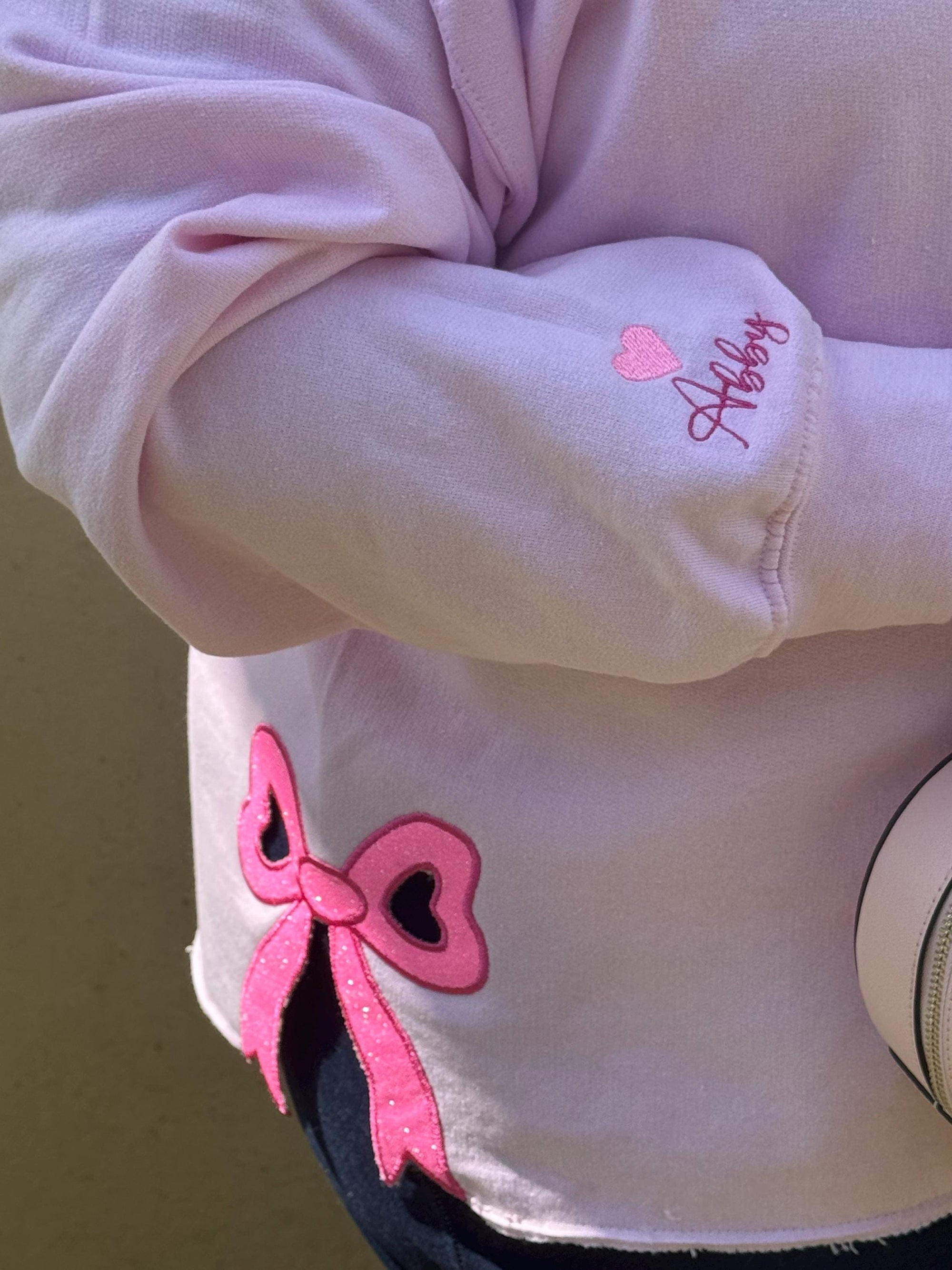 Side Bow Mama Sweatshirt, Coquette Side Bow Shirt, Personalized Gift, Embroidered Side bow Sweatshirt, Embroidered Coquette Side Bow Mama il_fullxfull.6384442024_10el.jpg