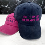 Put It On My Husband's Tab Hat, Put It On My Dads Tab Cap, Embroidered Funny Hat, Gift for wife, Custom Embroidered Hat, Christmas Gift il_fullxfull.6408508773_i8f8.jpg