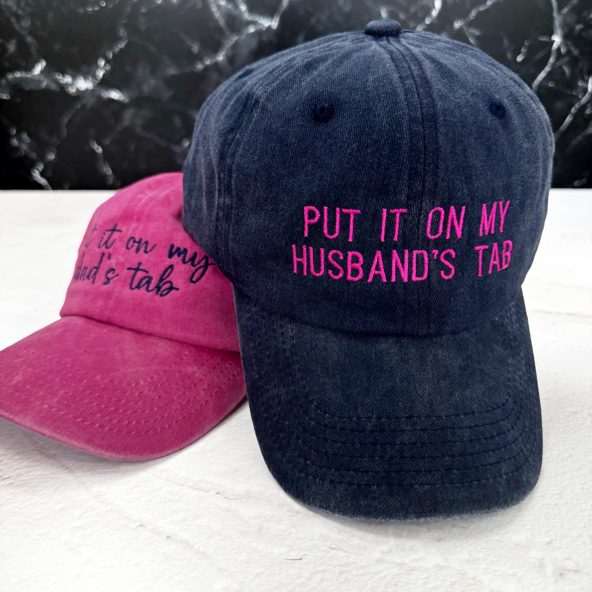 Put It On My Husband's Tab Hat, Put It On My Dads Tab Cap, Embroidered Funny Hat, Gift for wife, Custom Embroidered Hat, Christmas Gift il_fullxfull.6408508773_i8f8.jpg