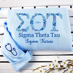 Floral College Embroidered Sweatshirt - Custom Sorority Gift College Hoodie - College Shirt - High School Shirt - Teacher Gift il_fullxfull.6437510747_10ky.jpg