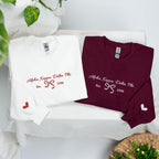 Custom Embroidered Girl's Trip 2025 Sweatshirt | Matching Besties Sweater | Custom Sorority Shirt | Custom Coquette Text Hoodie |
