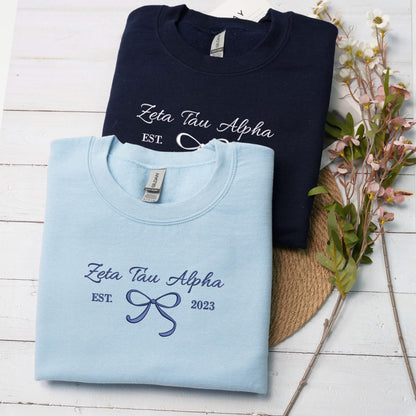 Custom Embroidered Girl's Trip 2025 Sweatshirt, Coquette Bow Shirt, Coquette Sorority Hoodie, Besties Gifts For Her, Gift For Girl il_fullxfull.6572408374_7w1z.jpg