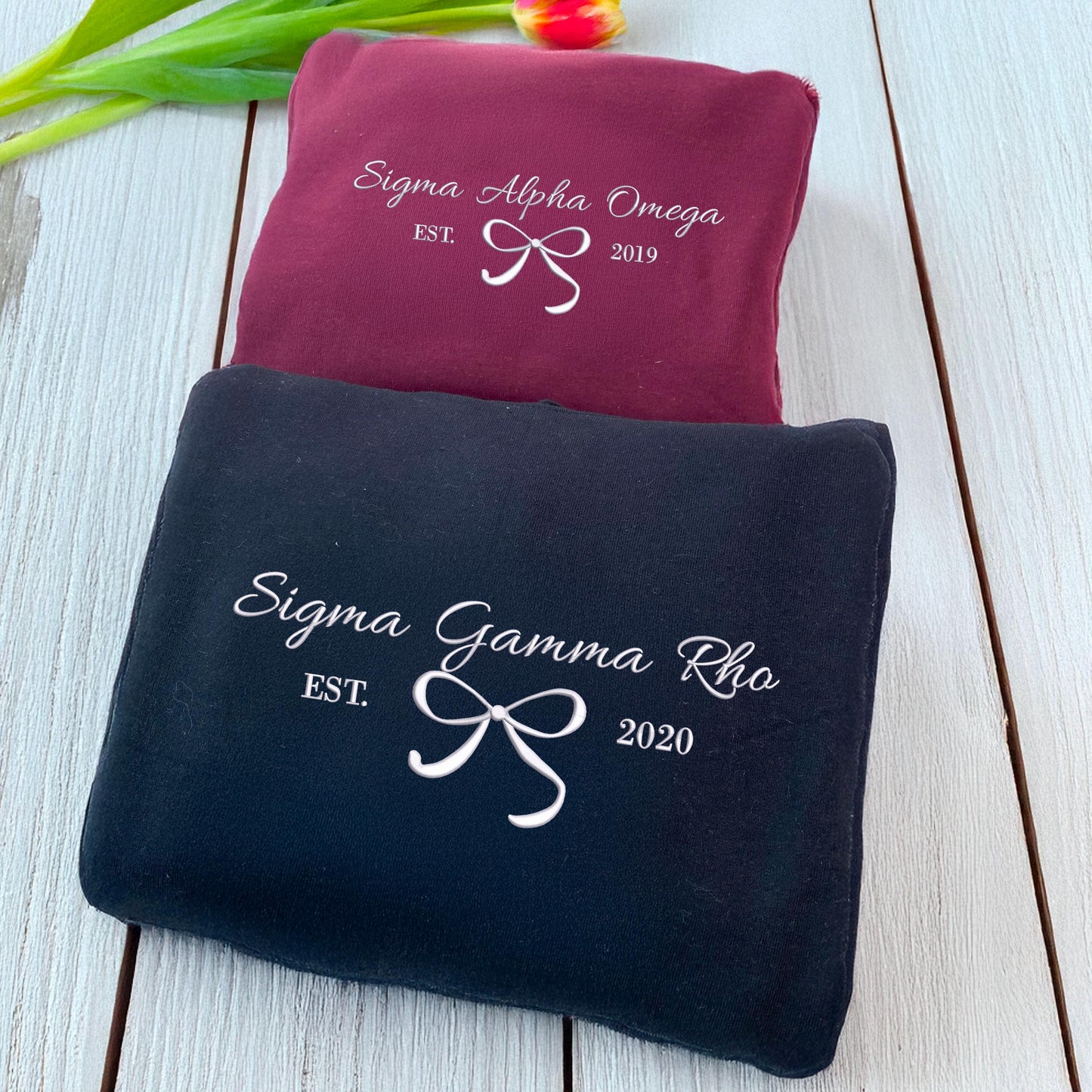 Custom Embroidered Girl's Trip 2025 Sweatshirt, Coquette Bow Shirt, Coquette Sorority Hoodie, Besties Gifts For Her, Gift For Girl il_fullxfull.6572408550_9b4y.jpg