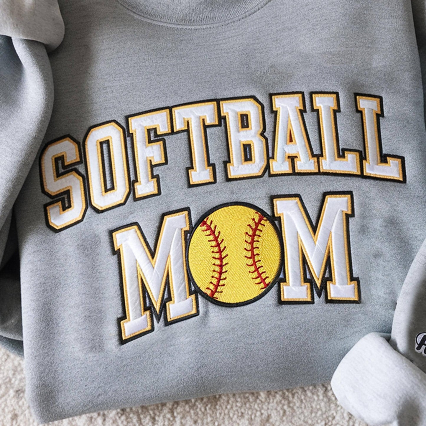 Embroidery Softball Sweatshirt, Personalized Softball Shirt, Custom Name Sweatshirt, Softball Mom Sweatshirt, Sport Gift for Mom, Daughter il_fullxfull.6594924016_9n94.jpg