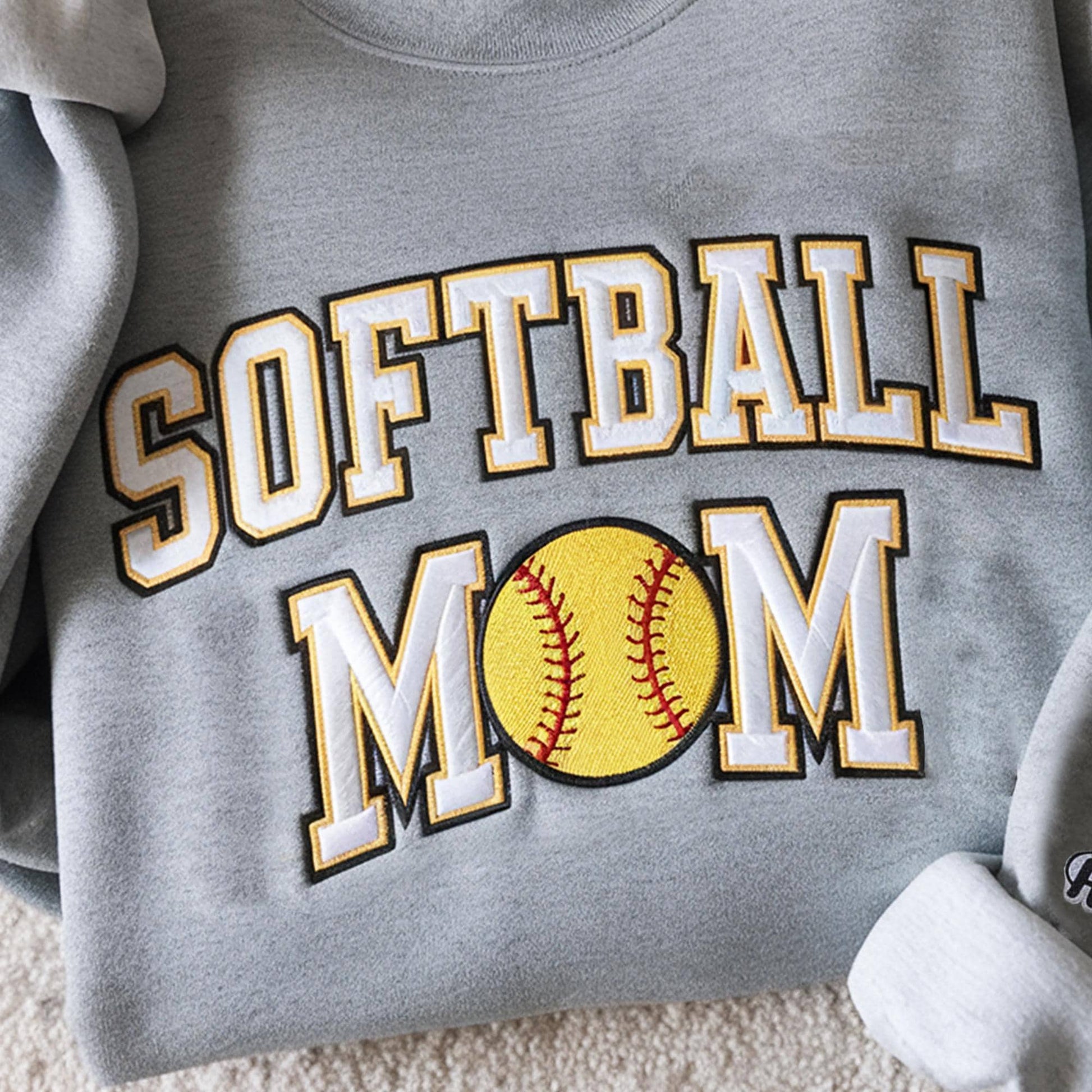 Embroidery Softball Sweatshirt, Personalized Softball Shirt, Custom Name Sweatshirt, Softball Mom Sweatshirt, Sport Gift for Mom, Daughter il_fullxfull.6594924016_9n94.jpg